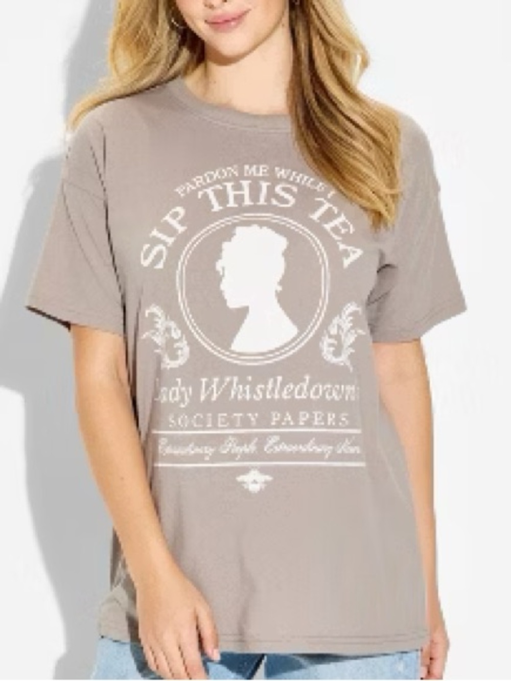 Bridgerton “Sip My Tea” Graphic Tee Sz XS - NWT